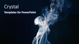  Presentation with movement - Audience pleasing PPT theme consisting of swirling-movement-of-smoke-abstract backdrop and a navy blue colored foreground