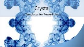  Presentation with pink and blue acrylic smoke white - PPT layouts featuring swirls corners - blue smoke frame on white background and a  colored foreground