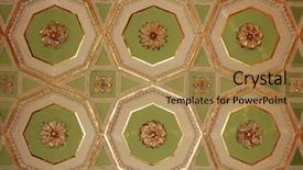  Presentation with swirls - Slides having swirls corners - warwick background and a gold colored foreground