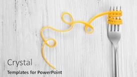  Presentation with swirls - PPT layouts having swirls-of-pasta-and-fork background and a light gray colored foreground
