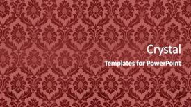  Presentation with vintage floral - Cool new presentation theme with swirly floral retro wallpaper backdrop and a tawny brown colored foreground