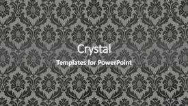  Presentation with vintage floral - Presentation enhanced with swirly floral retro wallpaper background and a dark gray colored foreground