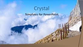  Presentation with trail - Presentation theme featuring swiss-alps-from-the-pilatus background and a light blue colored foreground