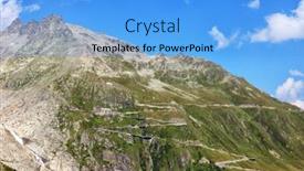  Presentation with alps - Slide set enhanced with swiss-alps-furka-pass background and a light blue colored foreground