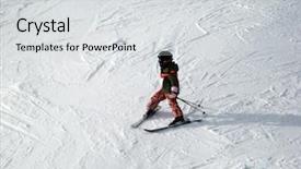  Presentation with winter in the swiss alps - Presentation theme having swiss alps scuol graubuenden switzerland background and a  colored foreground