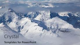  Presentation with alps - PPT theme consisting of swiss-alps-snow-covered-peaks background and a light gray colored foreground