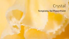  Presentation with cheese - PPT theme consisting of swiss-cheese-rosette-macro-view background and a blonde colored foreground