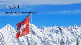  Presentation with flag - Cool new PPT layouts with portrait of a male worker cleaning floor with mop backdrop and a light gray colored foreground