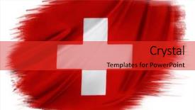  Presentation with plain - Beautiful presentation design featuring blue shiny eyeshadow for make up as sample of cosmetic product isolated on white background backdrop and a sky blue colored foreground.