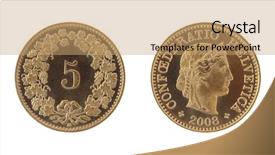  Presentation with history earth globe isolated white - Audience pleasing presentation theme consisting of swiss-franc-coins-isolated backdrop and a coral colored foreground