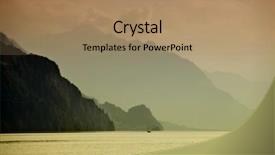  Presentation with maroon bells and maroon lake - Cool new slide deck with swiss lake at interlaken backdrop and a coral colored foreground