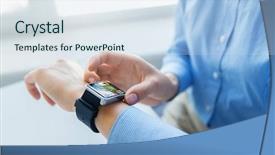  Presentation with page - Slide set consisting of switch page - business technology and people concept background and a sky blue colored foreground