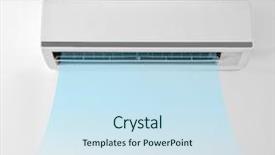  Presentation with conditioner - Cool new presentation theme with switched on conditioner with flow backdrop and a sky blue colored foreground