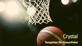  Presentation with swoosh - Beautiful presentation featuring swoosh - basketball going through the hoop backdrop and a wine colored foreground