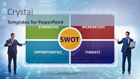  Presentation with audit business compliance concept - Cool new slide set with swot-technique-concept-for-business backdrop and a light blue colored foreground