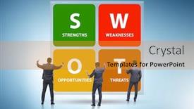  Presentation with concept - Amazing presentation design having swot-technique-concept-for-business backdrop and a gold colored foreground