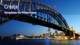  Presentation with sydney harbour bridge - Beautiful presentation design featuring sydney - nov 24 the harbour backdrop and a ocean colored foreground