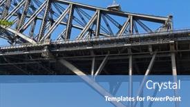 Presentation with steel bridge - Audience pleasing PPT theme consisting of sydney-australia-april-2016-sydney backdrop and a teal colored foreground