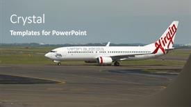  Presentation with aircraft takeoff - Colorful slide set enhanced with sydney-australia-april-3-2014 backdrop and a gray colored foreground