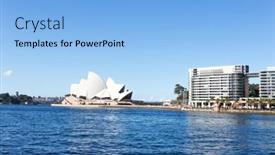  Presentation with australia opera - Colorful slide set enhanced with sydney-australia-august-15-2014 backdrop and a light blue colored foreground