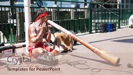  Presentation with sydney - Colorful theme enhanced with sydney-december-20-2014-aborigin backdrop and a soft green colored foreground