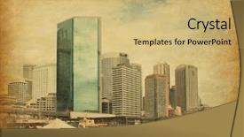  Presentation with retro - Slide deck consisting of little baby sleeping with toy snowman on white bed background and a light gray colored foreground.