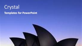  Presentation with sydney - Presentation having sydney-opera-house-at-dawn background and a ocean colored foreground