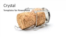  Presentation with cork - Slide set with abstract photo of traveling on background and a  colored foreground.