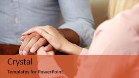  Presentation with support - Amazing slide set having symapthy - concept of support - man backdrop and a red colored foreground