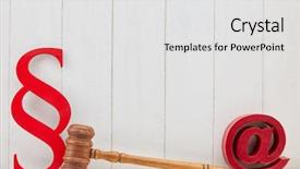  Presentation with law media - PPT layouts enhanced with symbol as a media law background and a white colored foreground