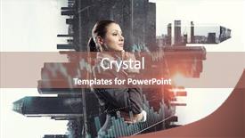  Presentation with marketing - Beautiful slides featuring symbol for progress mix backdrop and a coral colored foreground