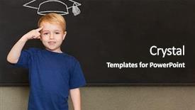  Presentation with knowledge - Cool new slide set with symbol of knowledge and education backdrop and a dark gray colored foreground