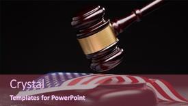  Presentation with court gavel - Audience pleasing PPT layouts consisting of symbol-of-law-and-court backdrop and a tawny brown colored foreground