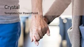  Presentation with love christ christian hands - Audience pleasing slide deck consisting of symbol of love and longevity backdrop and a coral colored foreground