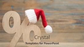  Presentation with percent - Presentation having symbol-of-percent background and a coral colored foreground