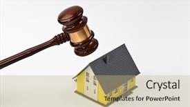  Presentation with real estate lending - Amazing presentation theme having symbol of worldwide real estate backdrop and a coral colored foreground