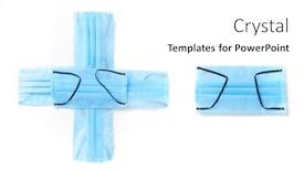  Presentation with medical information - Slide set featuring symbol-plus-and-minus-handmade background and a white colored foreground