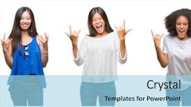  Presentation with chinese american - Slides featuring  background and a  colored foreground