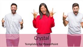  Presentation with rock music - Beautiful theme featuring  backdrop and a  colored foreground