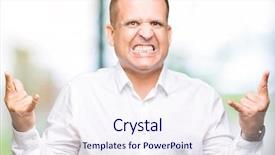  Presentation with elegant star - Presentation enhanced with symbol with hands up music background and a sky blue colored foreground