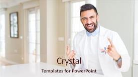  Presentation with medical therapy - Beautiful theme featuring symbol with hands up music backdrop and a lemonade colored foreground