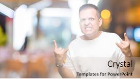  Presentation with arab music - Theme having symbol with hands up music background and a soft green colored foreground