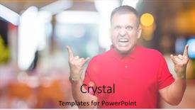  Presentation with arab music - PPT theme consisting of symbol with hands up music background and a coral colored foreground