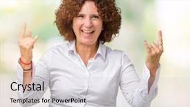  Presentation with businees - Amazing slide deck having symbol with hands up music backdrop and a light gray colored foreground