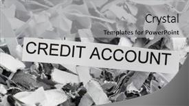  Presentation with destruction - Presentation theme consisting of symbolic photo for data destruction background and a light gray colored foreground