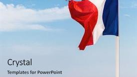  Presentation with diplomacy - PPT layouts consisting of symbolic photo for patriotism sovereignty background and a light blue colored foreground