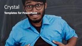  Presentation with superman - Slide set having symbolic-photo-of-an-indian background and a dark gray colored foreground