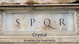  Presentation with ancient roman empire - PPT theme enhanced with symbols of the roman empire background and a mint green colored foreground