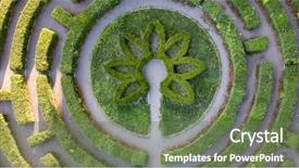  Presentation with drone - Slides with symmetry - aerial view from the drone background and a ocean colored foreground