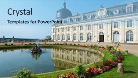  Presentation with renaissance - Amazing presentation having symmetry - valencay castle loire valley france backdrop and a light blue colored foreground